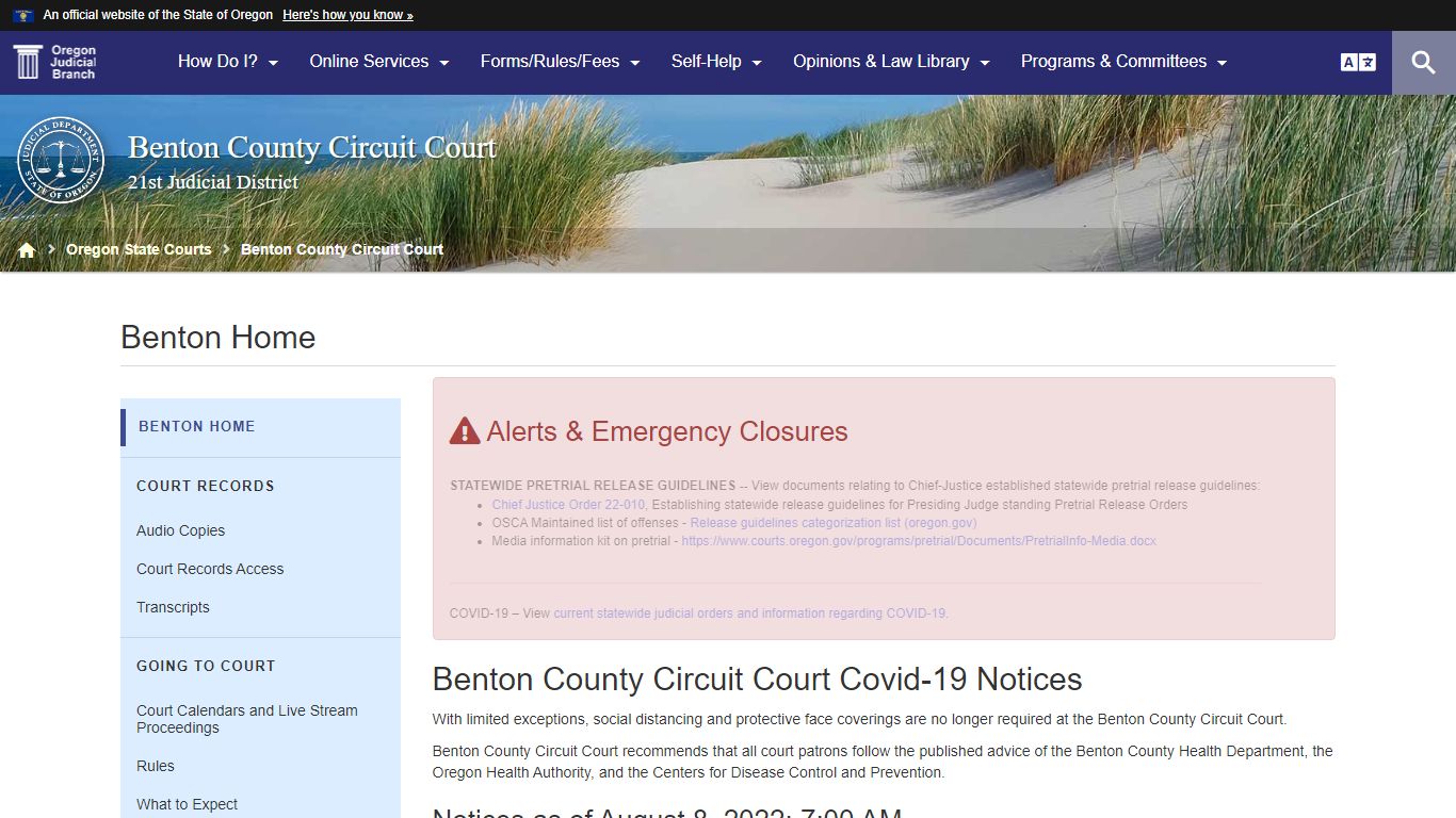 Oregon Judicial Department : Benton Home : Benton County ...